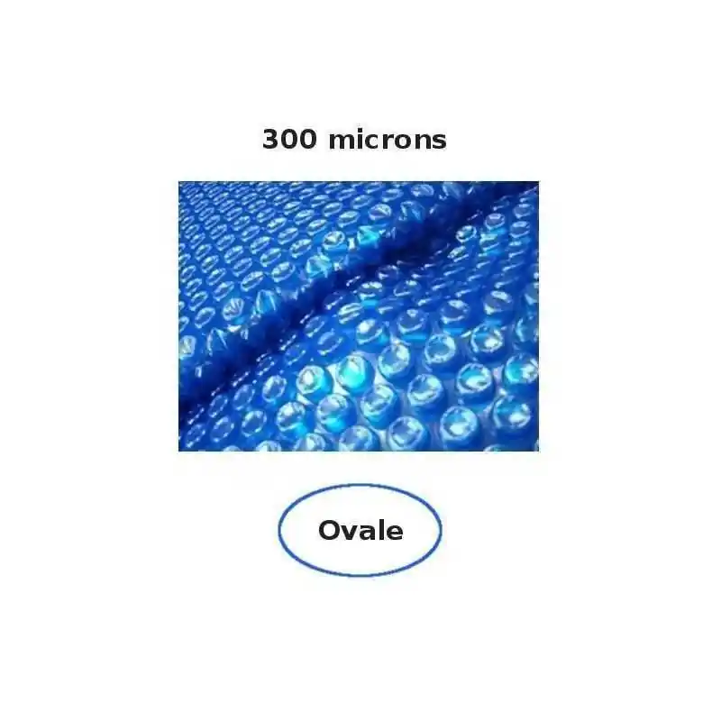 Bâche à bulles piscine hors-sol ovale 180 microns