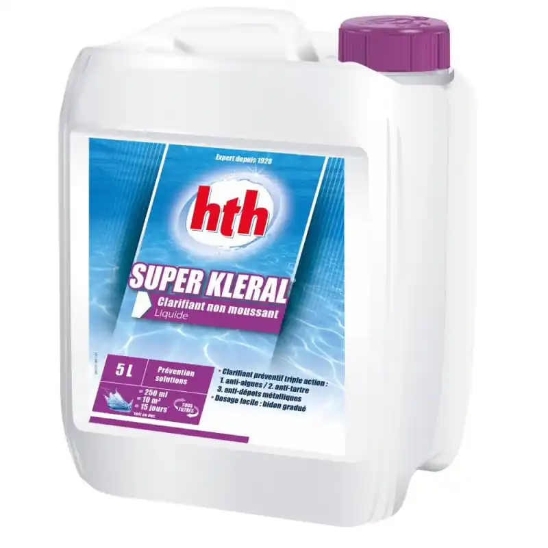 HTH Super Kleral-anti-algues et clarifiant triple action