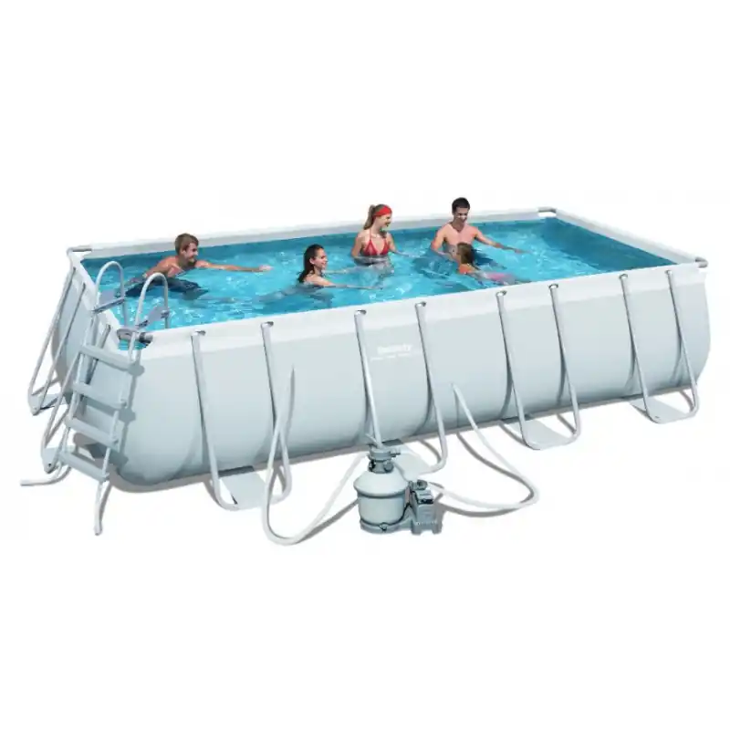 Piscine tubulaire 4,88x 2,44x ↕1,22m Rectangulaire Bestway Power Steel Frame
