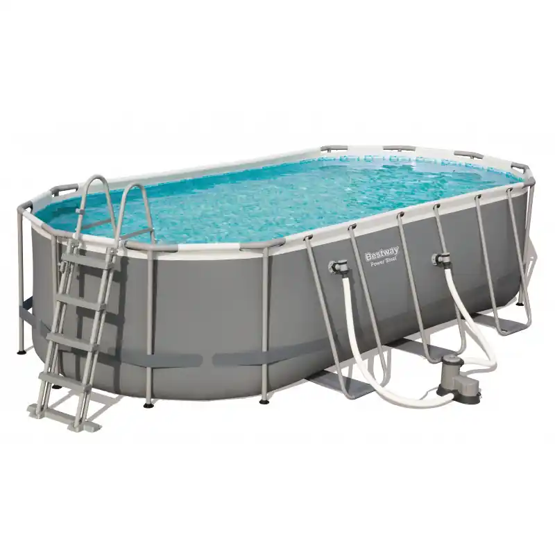 Piscine tubulaire Ovale Bestway Power Steel 5,49x 2,74x ↕1,22m + élémt sécu 19268