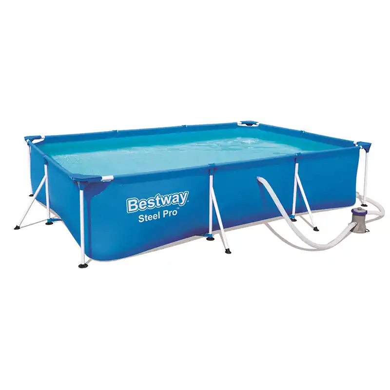 Piscine tubulaire 3,00 x 2,01 x 0,66m rectangulaire Steel Pro Bestway