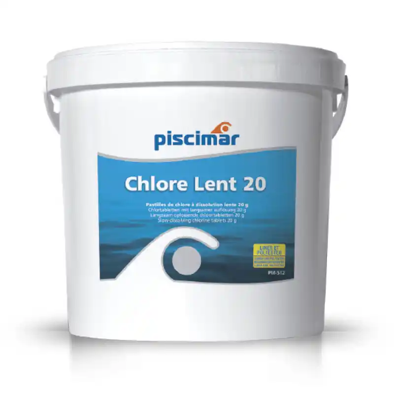 Chlore lent pastilles 20G, 1kg Piscimar