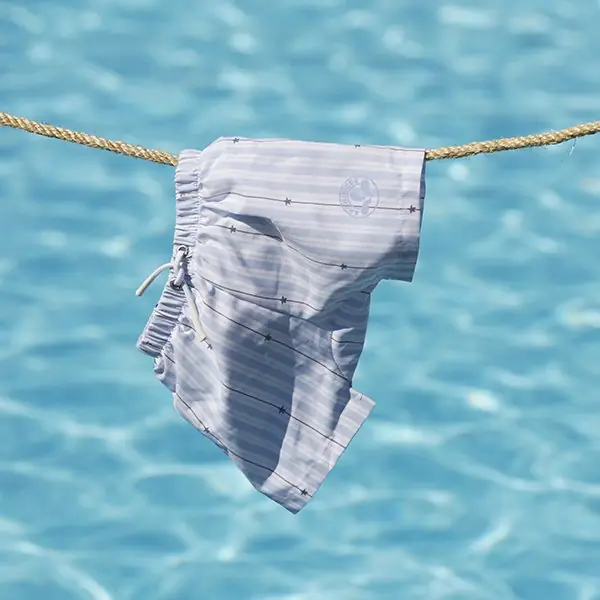 Short de bain bébé Shorty anti-fuite Rayures