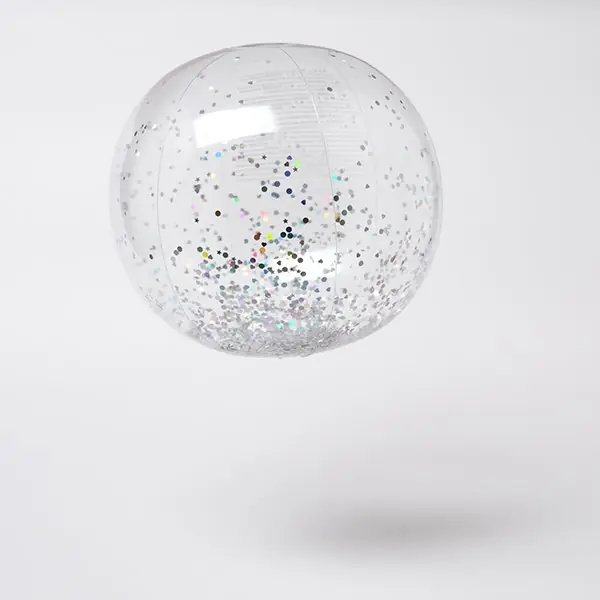 Ballon piscine paillette Star