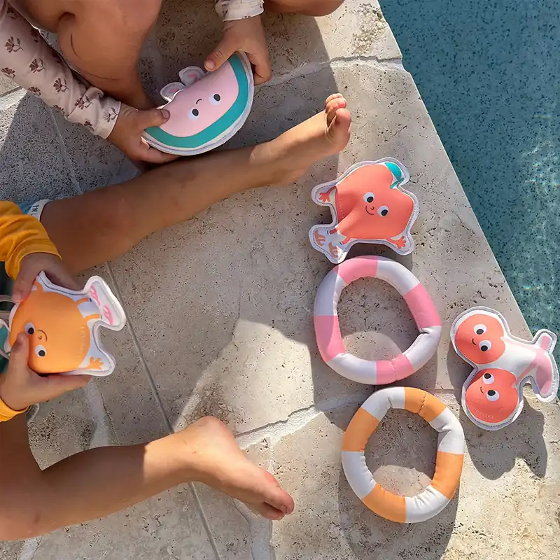 Jeu de plongée figurines lestées Pool