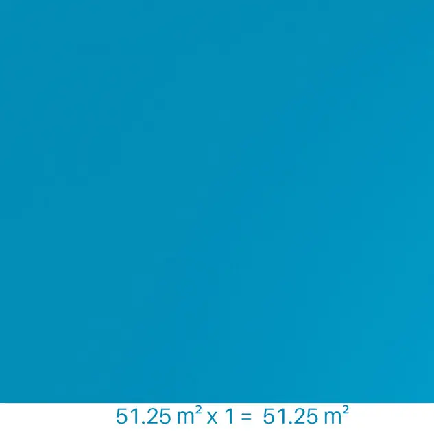 Liner armé bleu adriatique 150/100 ème - Rouleau de 2.05 x 25 m