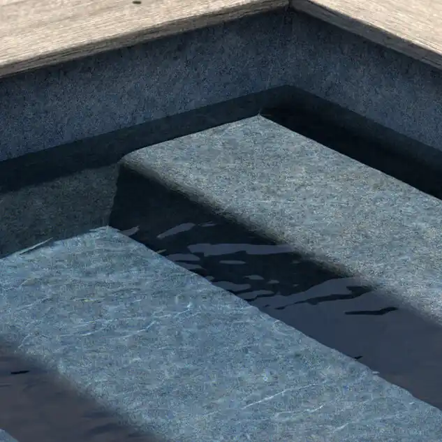 Liner imprimé texturé Aquasense Granit Bleu