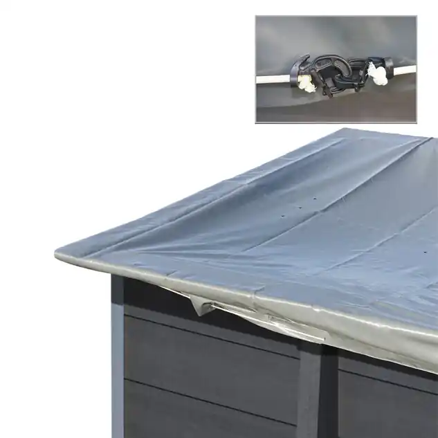 Bâches hiver 580g/m² pour piscines composite