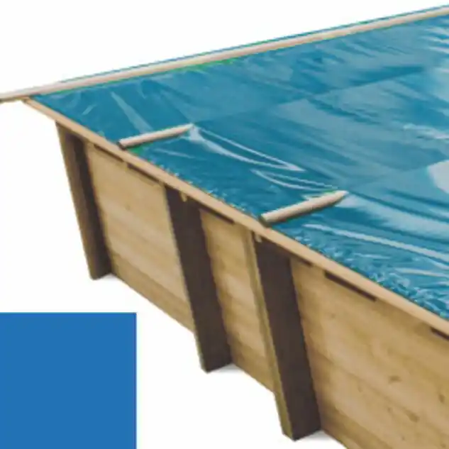 Bâches à barres pour piscine bois original 620 x 420 Evora Plus