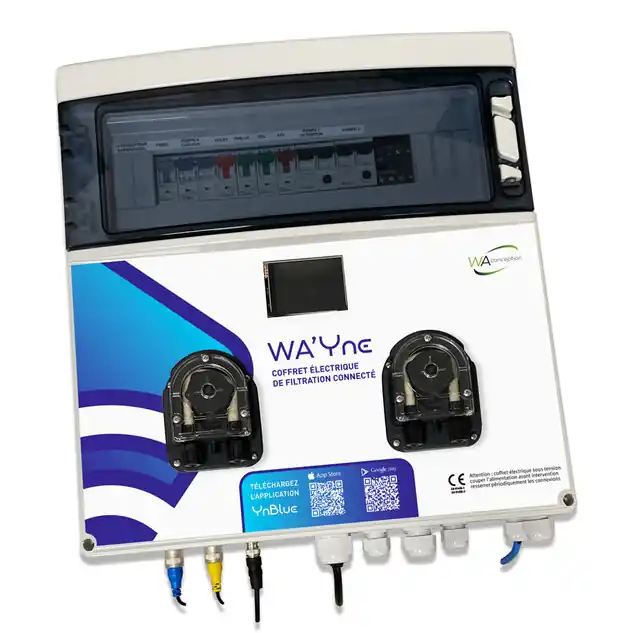 Coffret électrique + traitement de l‘eau connecté