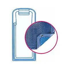 Bâche Quatro Bleu Solaire Modèle MDP 800 piscines Mon de Pra