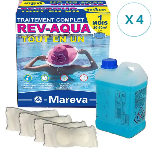 REV-AQUA 4 mois pour piscine 30/60 m³