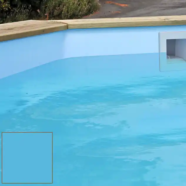 Liner pour piscine bois Cerland 340 x 106 cm bleu 75/100