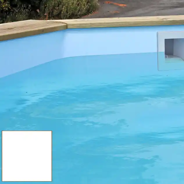 Liner pour piscine bois Cerland 440 x 120 cm blanc 75/100