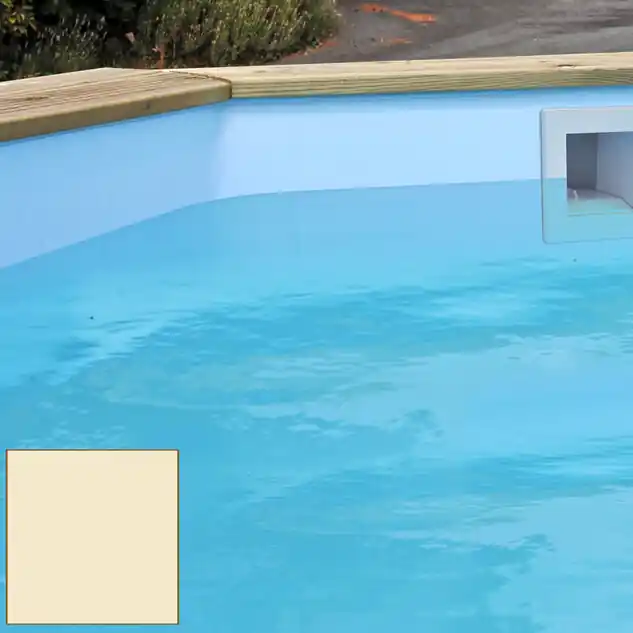 Liner pour piscine bois Cerland 440 x 133 cm sable 75/100