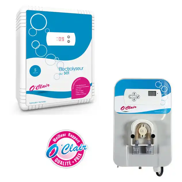 Pack électrolyseur au sel s120 et régulateur de ph O‘Clair