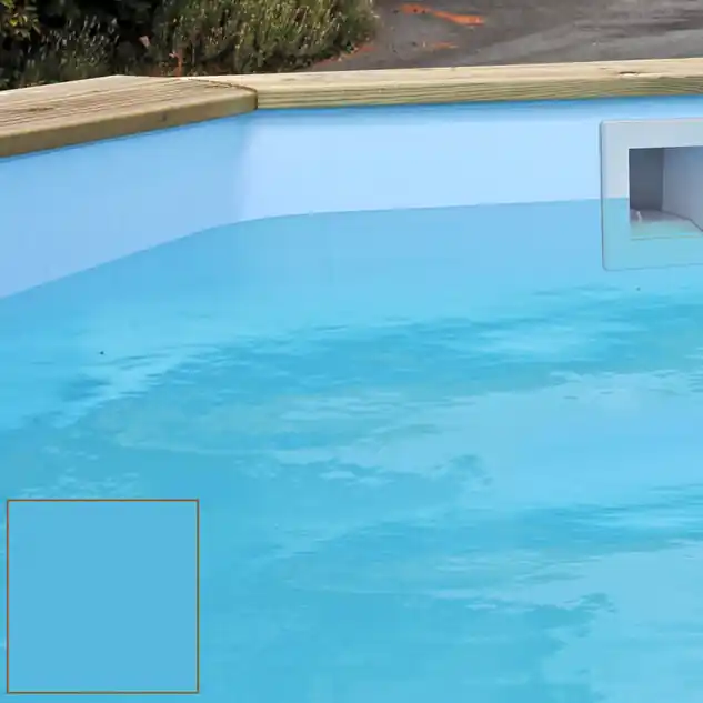 Liner pour piscine bois Northland Bahia 820 x 460 H.115 cm bleu 75/100