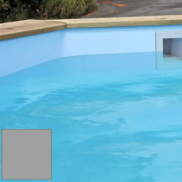 Liner pour piscine bois Northland Noumea 620 x 410 H.115 cm gris 75/100