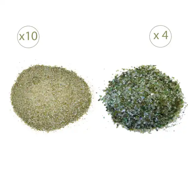 Sac de verre filtrant de 25 kg (33 m³/h) - 10 x verre fin + 4 x verre gros
