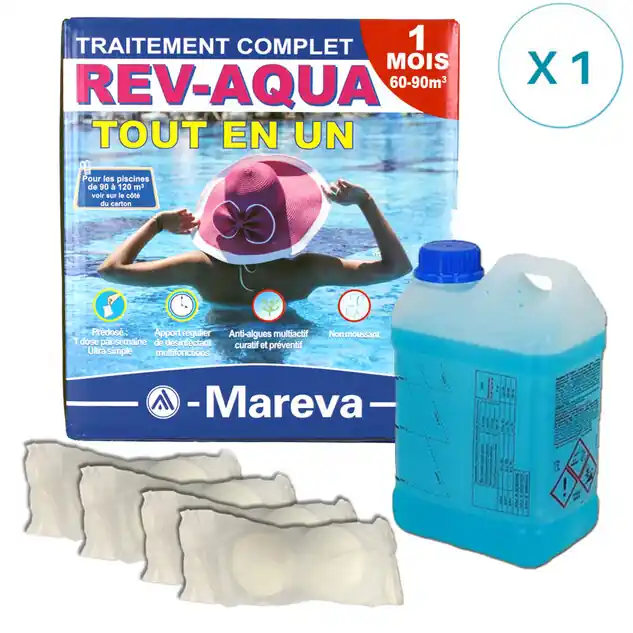 REV-AQUA 1 mois pour piscine 60/90 m³
