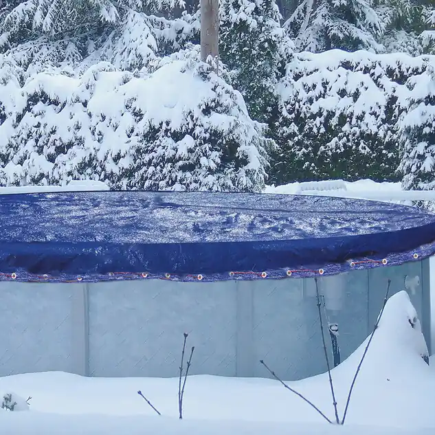 Couverture hivernage piscine Ø5.6m pour bassin Ø5m