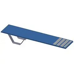 Plongeoir droit Ballesta L1.40 x H0.25m Bleu Ciel