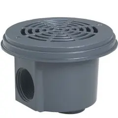 Bonde de fond piscine béton et liner Cofies Hayward - gris anthracite