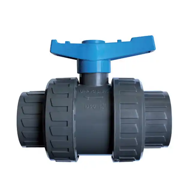 Vanne Interplast double union femelle Ø63 - 16 bars