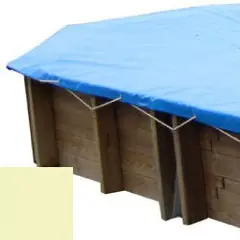 Bache hiver sable pour piscine bois original 637 x 412