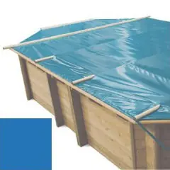 Bache à barres bleu pour piscine bois original 942 x 592