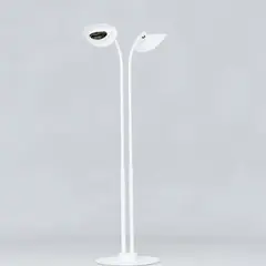 Lampe chauffante infrarouge double tête 2 x 2000 W - blanc