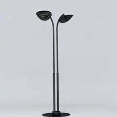 Lampe chauffante infrarouge double tête 2 x 2000 W - noir