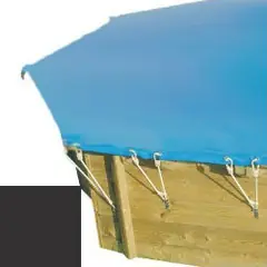 Bache hiver carbone pour piscine bois original 511 x 511