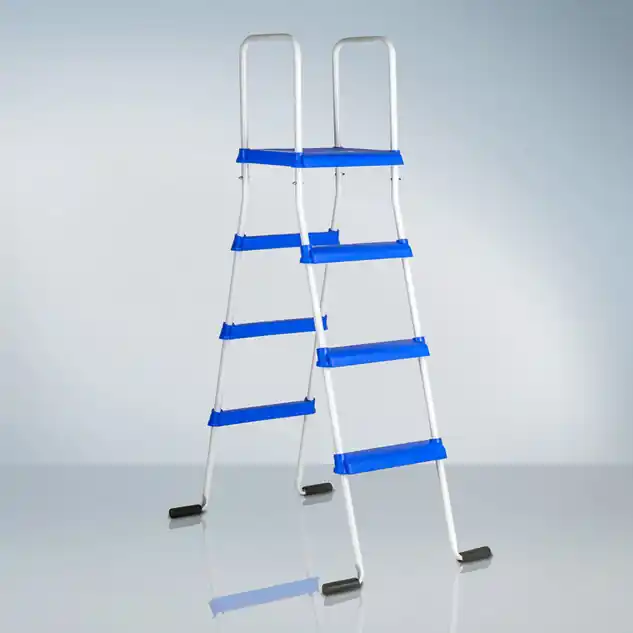 Echelle 2x3 marches avec plateforme pour piscine hors-sol GRE H133 cm
