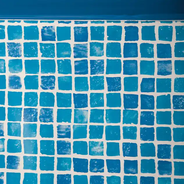 Liner mosaïque 50/100 - Piscine hors sol GRE ovale 730 x 375 x H.132 cm