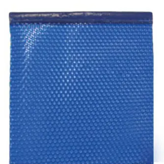 Bâche à bulles 500µ bordée 2 côtés bleu 9 x 4