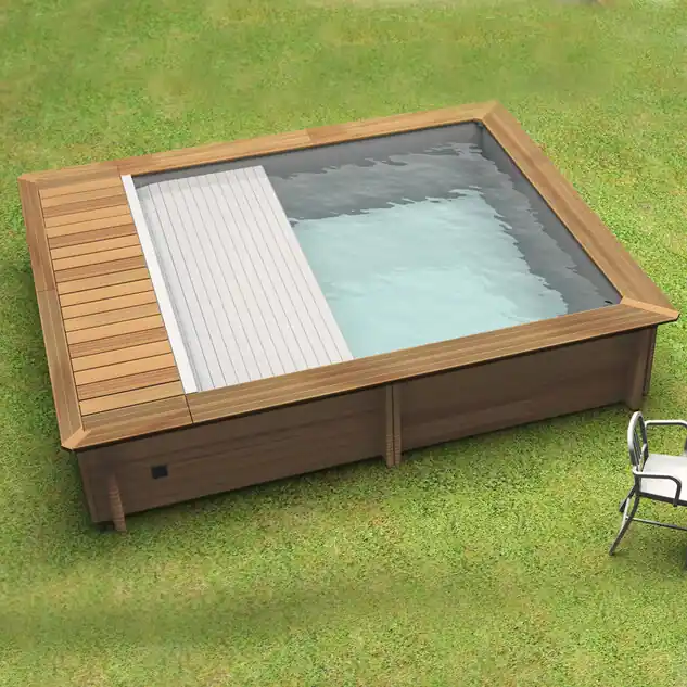 Piscine bois Urbaine 4.20 x 3.50 x 1.33 avec volet intégré