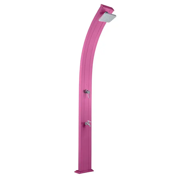 Douche solaire So Spring Rose 30L + rince pieds
