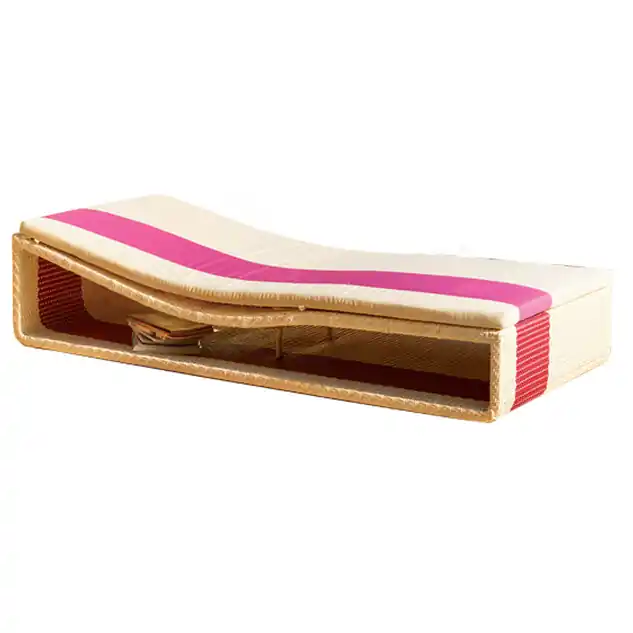Matelas blanc/fushia pour transat Summertime
