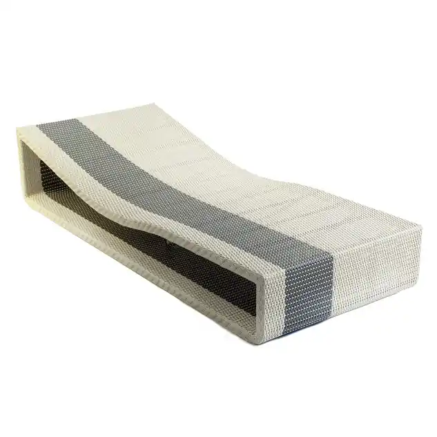 Matelas blanc/gris pour transat Summertime