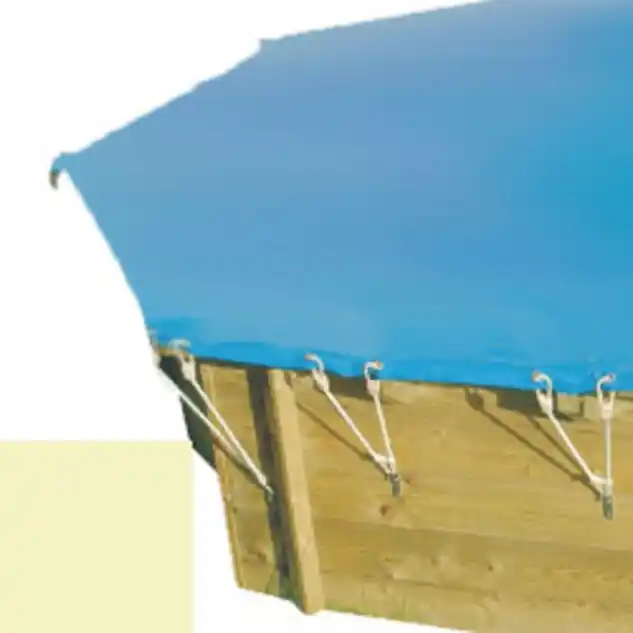 Bâche hiver sable pour piscine bois original 500 x 500 - 779810
