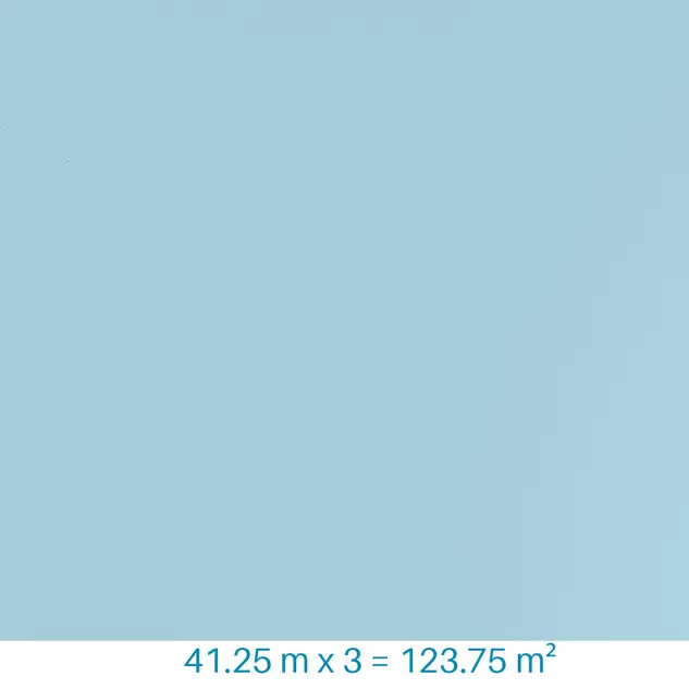 PVC armé bleu clair Renolit Alkorplan - 41.25 m² x 3 soit 123.75 m²