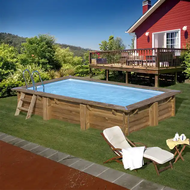 Kit piscine complète Marbella 2 - 420 x 270 x 117 + accessoires