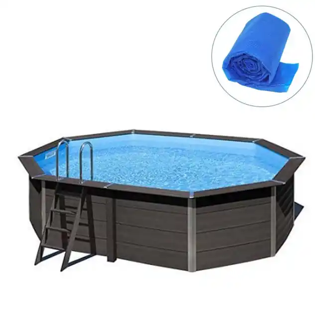 Bâche été ovale piscine composite 6.64 x 3.86 m