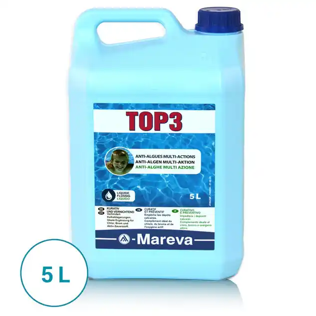 Top 3 anti-algues multi-actions non moussant 5 L