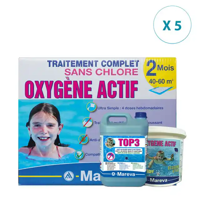 Oxygène actif 10 mois 40/60 m³ - 5 mois 80/110 m³