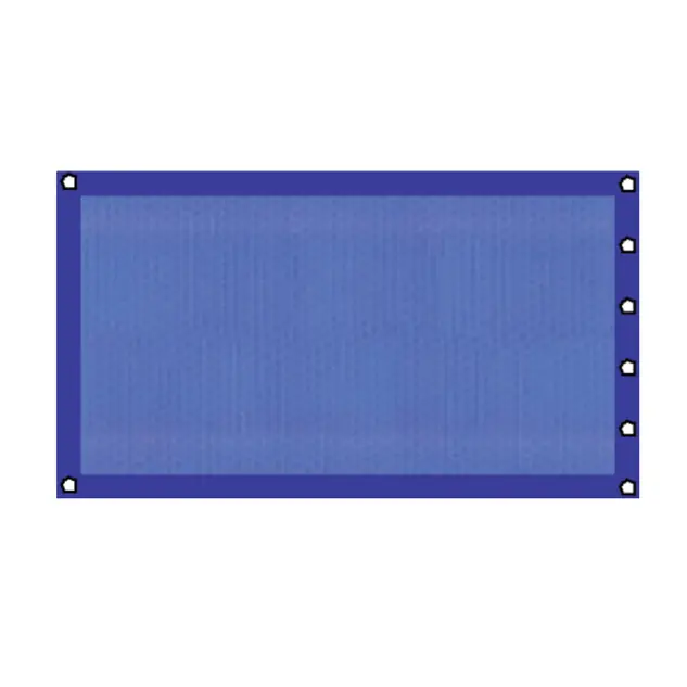 Bâche à bulles 400 µ bordée 4 côtés bleue - 6 x 3