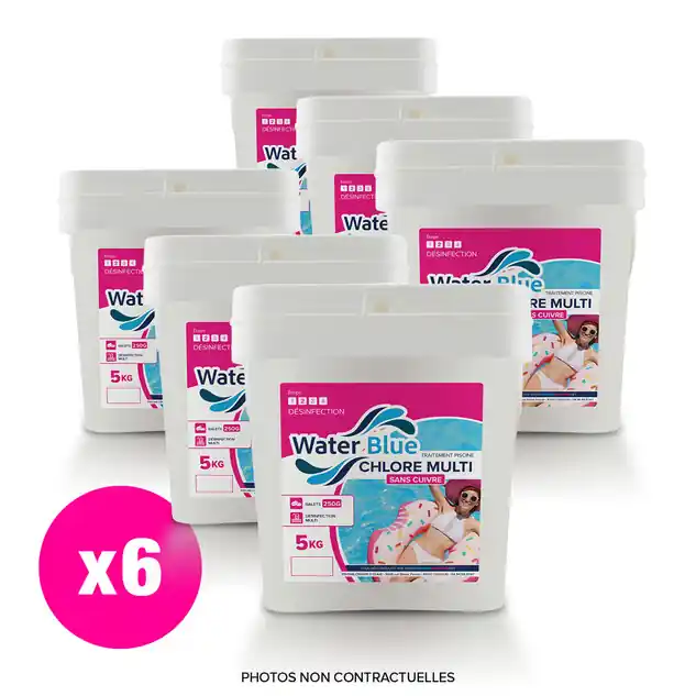Waterblue Galet multi 250gr sans cuivre premium 92% 6 x 5kg
