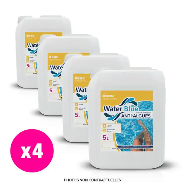Anti algues Waterblue - 4 x 5 L