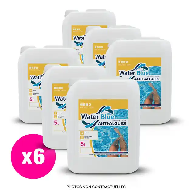 Anti algues Waterblue - 6 x 5 L